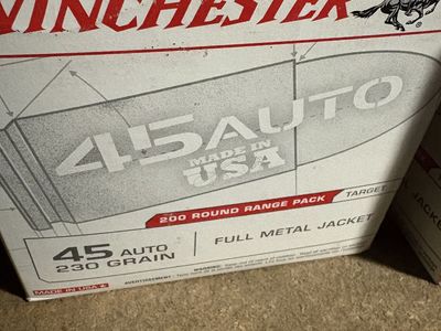 400 Rnds 45 Auto Ammo