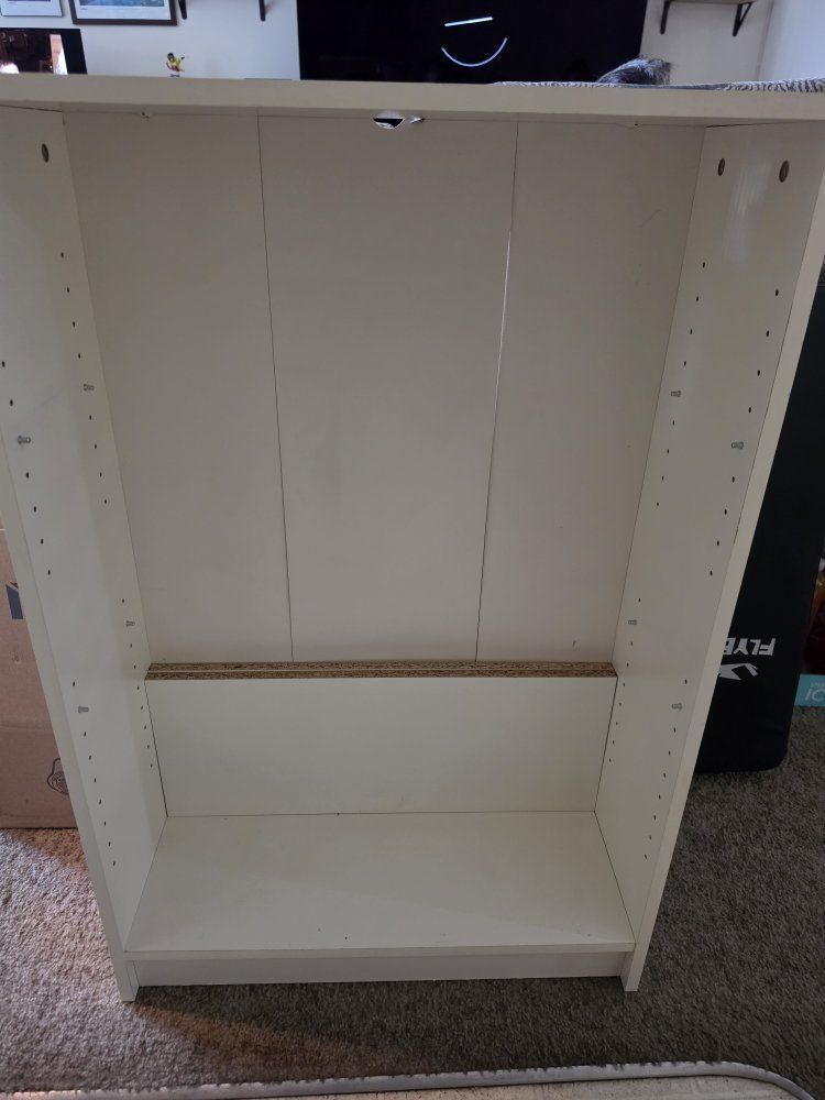 White IKEA Adjustable Shelf Bookcase