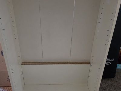 White IKEA Adjustable Shelf Bookcase