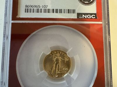 Gold Coin Lot 1/10th oz 4 1 grams, and 1 1/200th