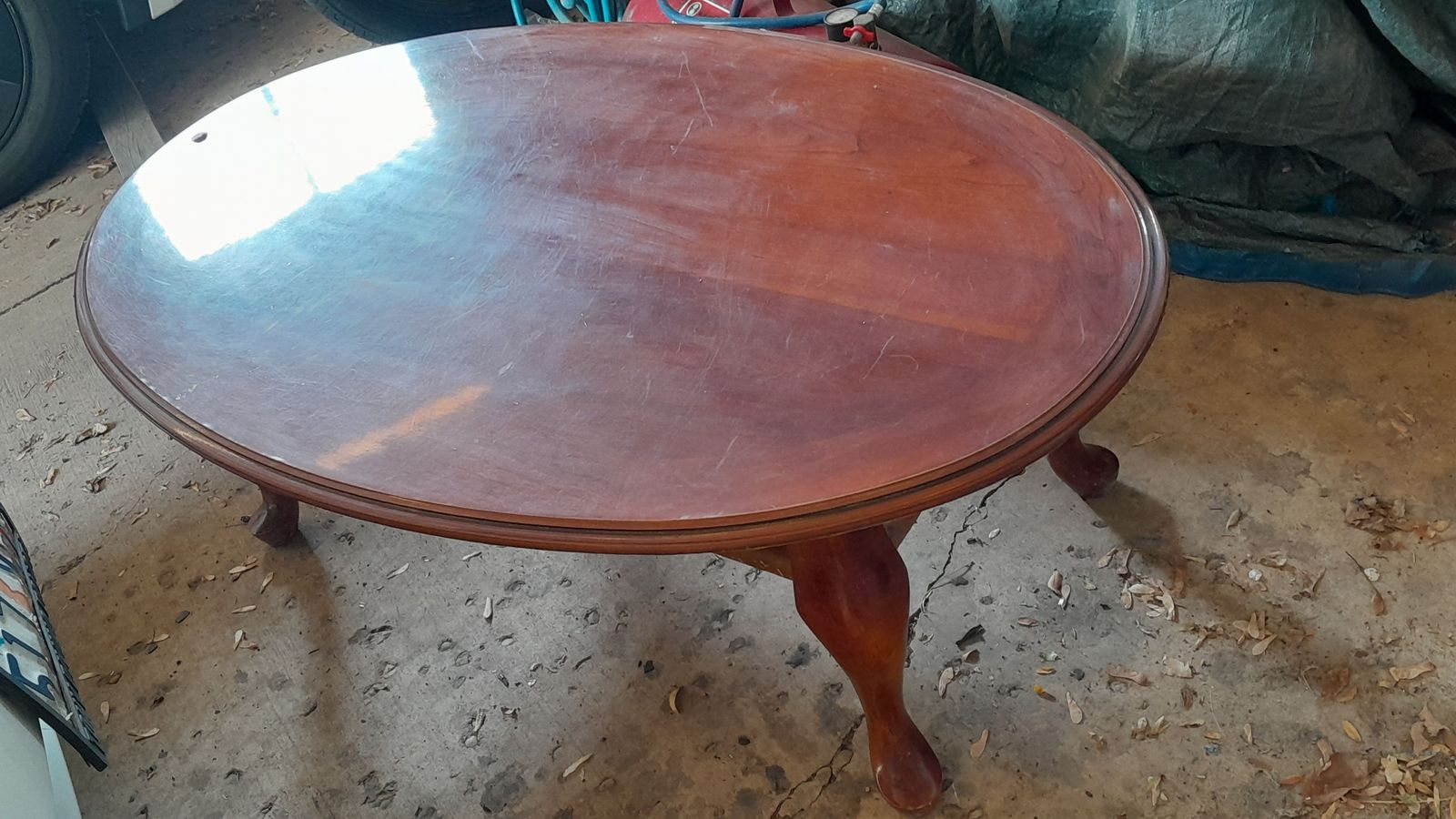 Cherry wood coffee table