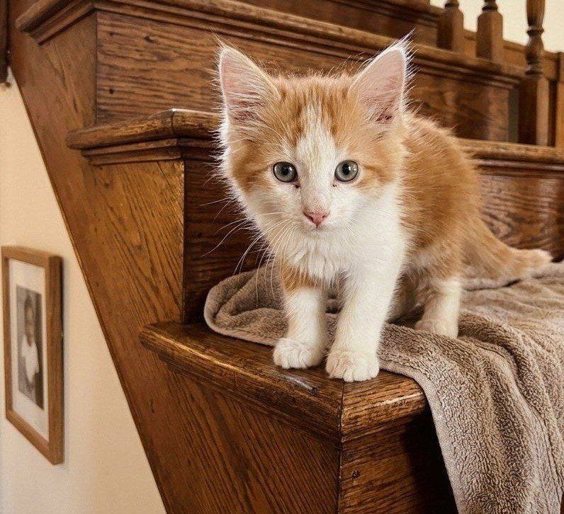 really friendly girl baby kittens