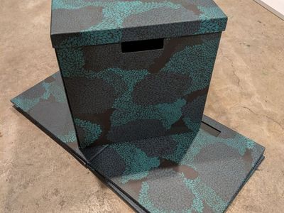 (3) Ikea boxes & Lids (fit Kallax storage)