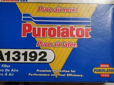 A13192 Purolator Chrysler Dodge air filter