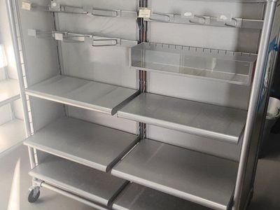 3 Mobile Retail Display Racks Carts Shelves Tradeshow Expo Farmers Market Arts Festival
