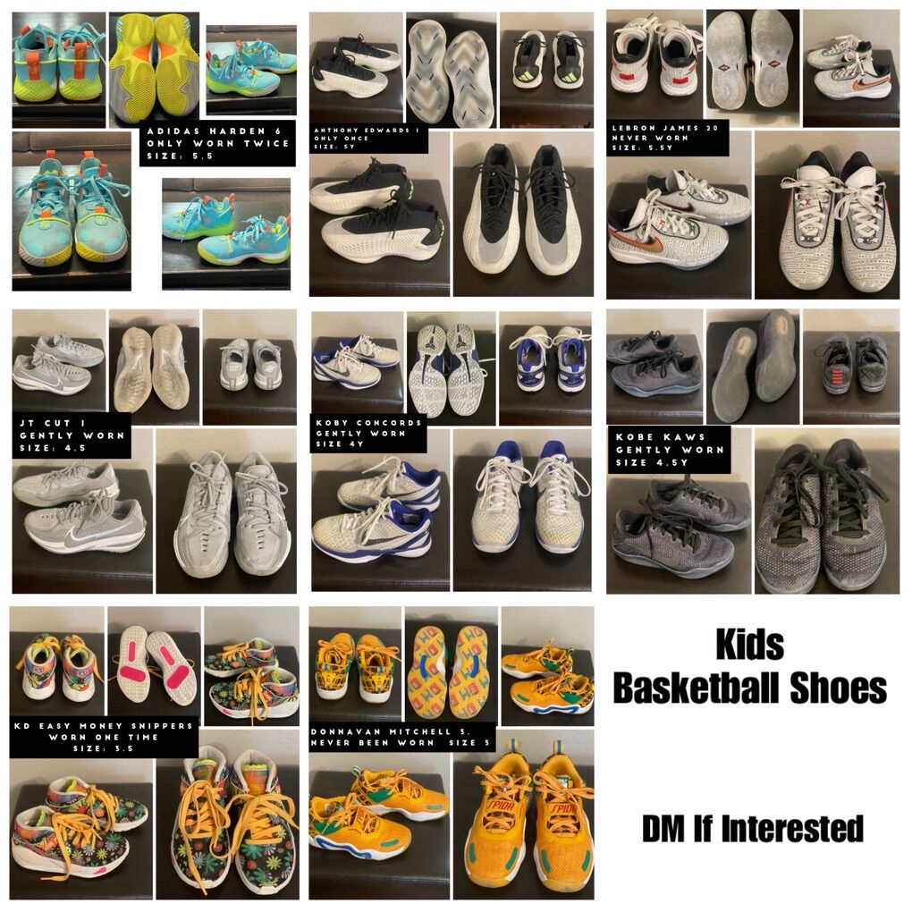 Variety Of kids Basketball Shoes