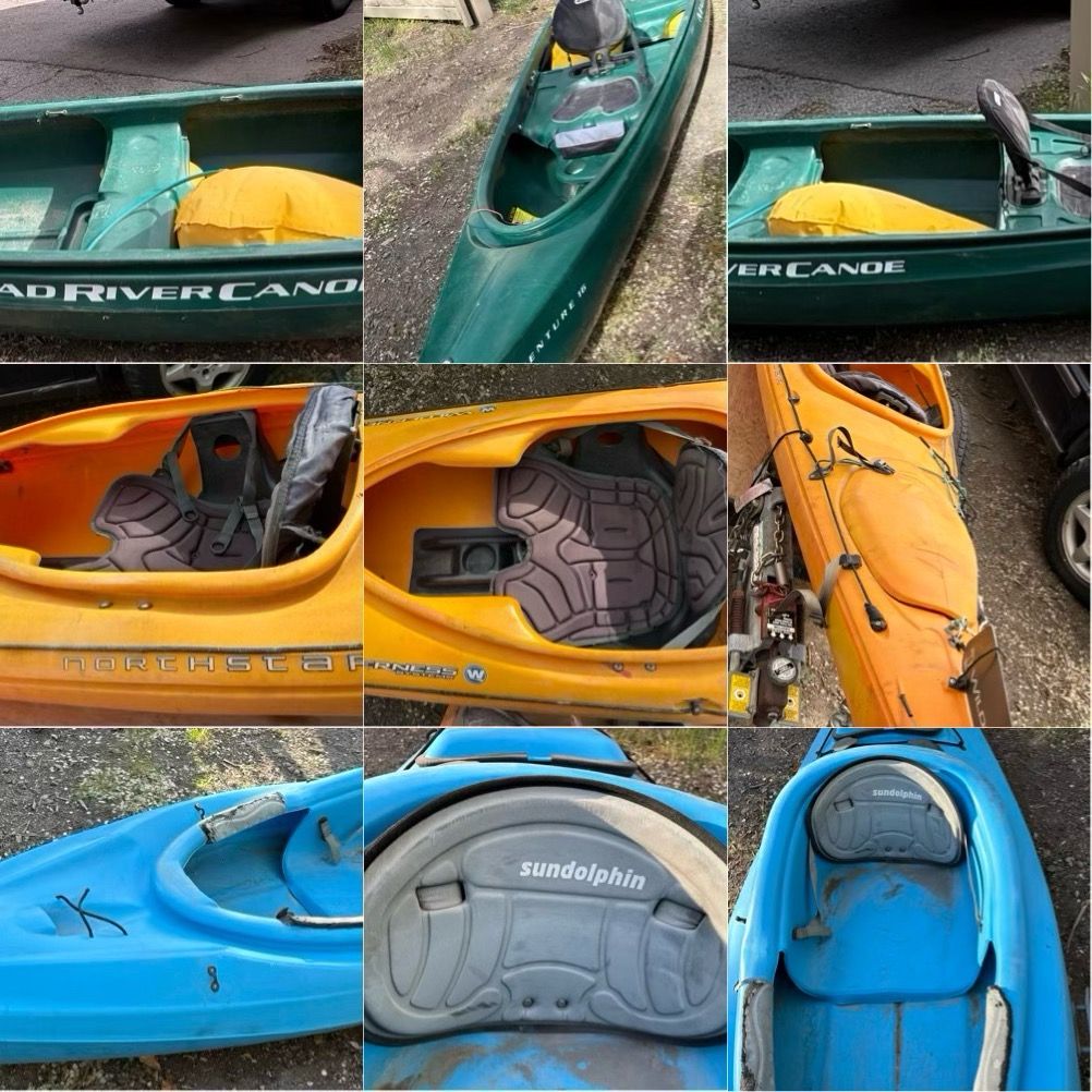 Canoe and Kayaks