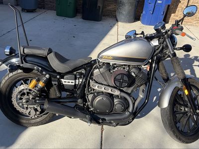 Yamaha Bolt C-Spec 2015 Cruiser Motorcycle - Vance & Hines Exhaust, Sissy Bar, Aftermarket Intake
