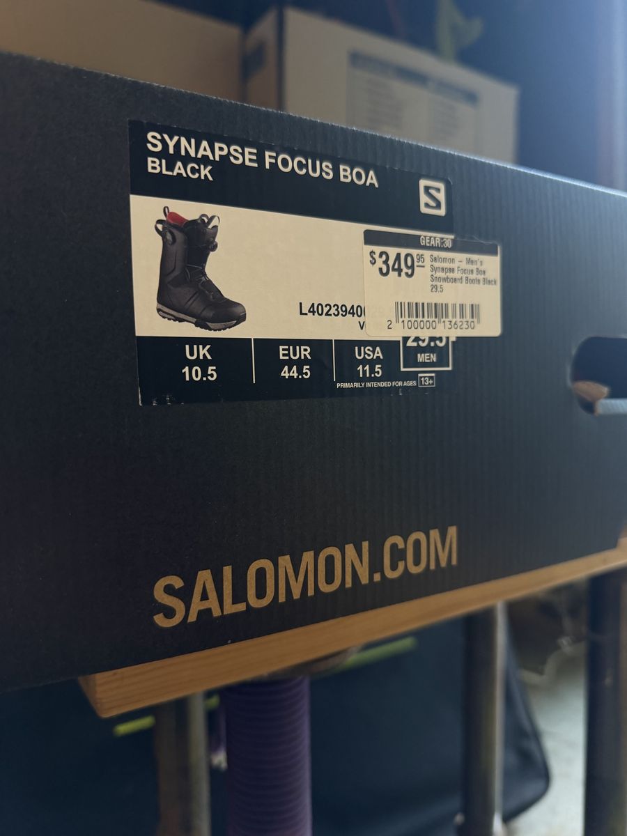 Salomon Synapse Focus BOA Men's Snowboard Boots - Size 11.5