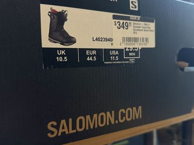 Salomon Synapse Focus BOA Men's Snowboard Boots - Size 11.5