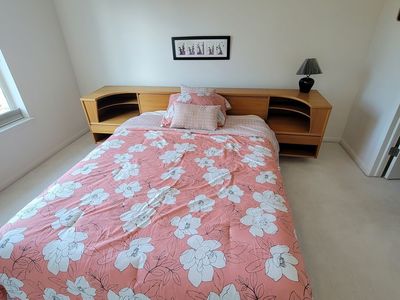 Queen bed headboard & matress