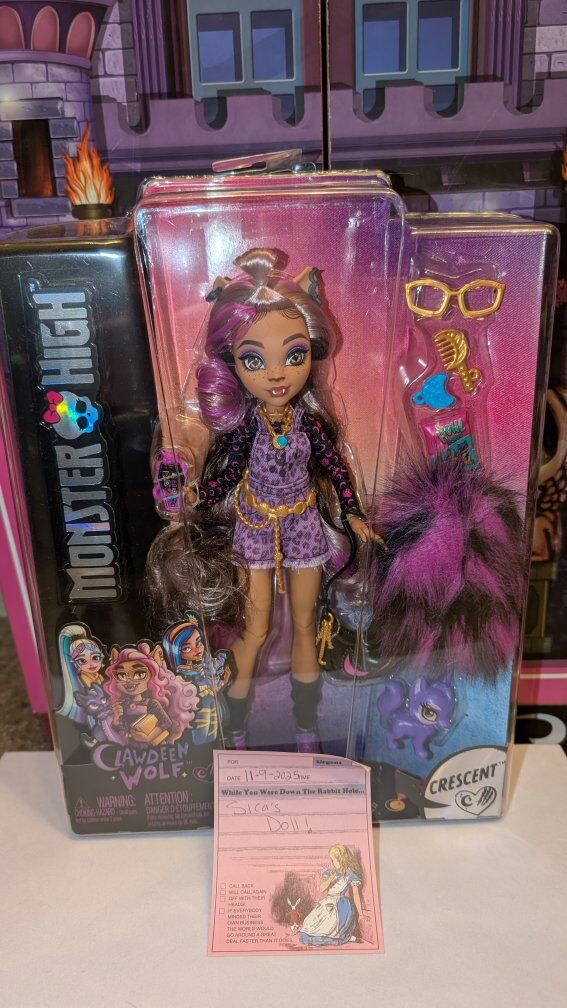 Monster High Clawdeen Wolf Doll w/Pet Crescent New