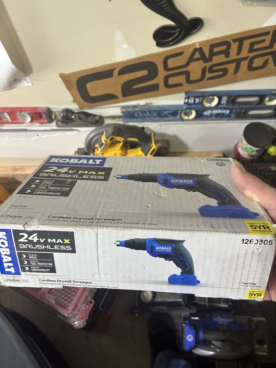 Kobalt 24V Max Brushless Cordless Drywall Screwgun - Tool Only, New in Box