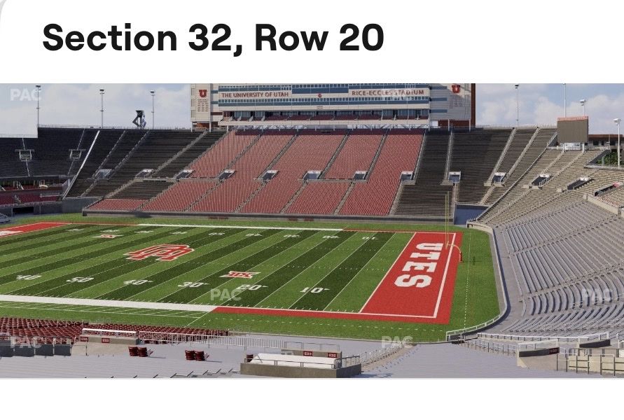 Utah vs BYU - 11/07, 2 - Tickets Northwest Corner | University of Utah ...