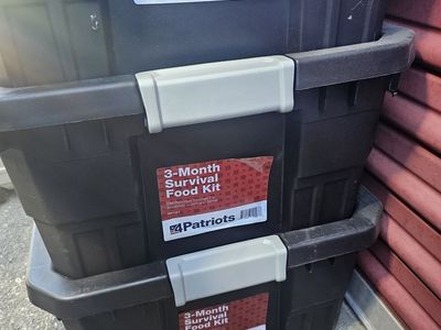 4Patriots (3) 3 -Month Survival Food Kit - 688 Servings each Emergency Supply, Non-GMO