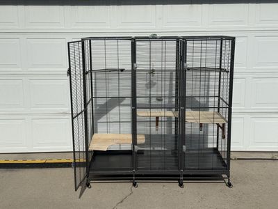 Large 3-door Bird / Small Animal Cage