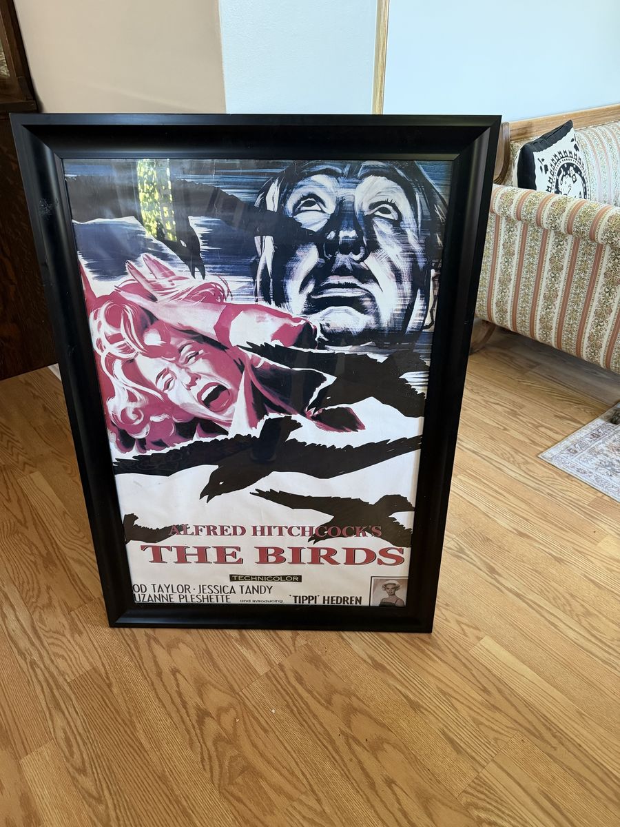 Framed Alfred Hitchcock The Birds Movie Poster