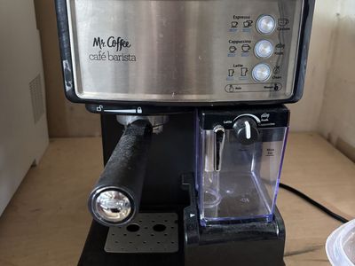 Mr. Coffee Cafe Barista Espresso, Cappuccino, & Latte Maker, Black/Stainless Steel