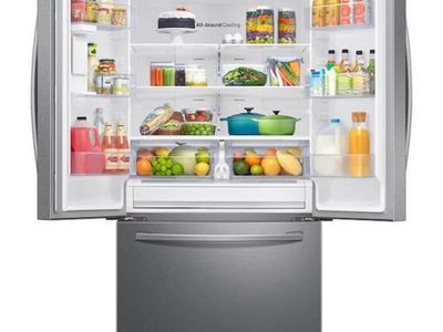 Samsung French Door Refrigerator - Stainless Steel - Bottom Freezer, All-Around Cooling