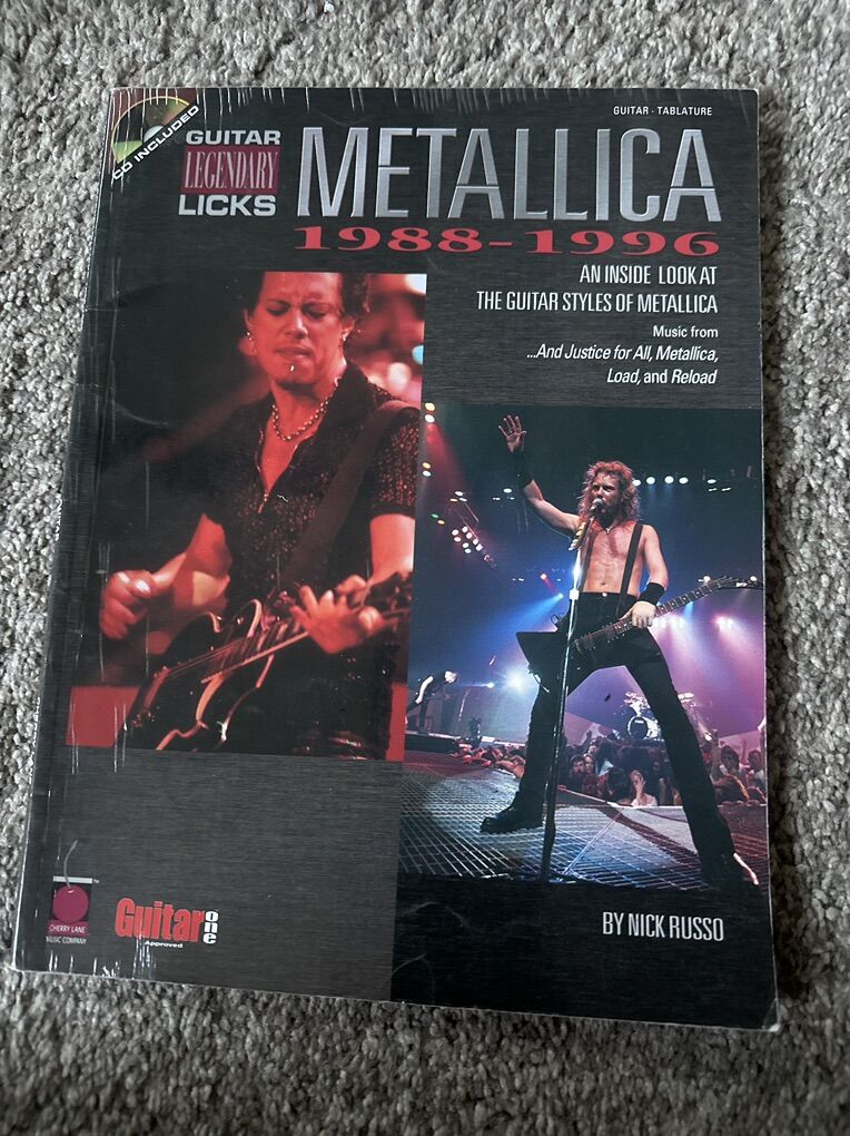 Metallica 1988-1996 Guitar Book
