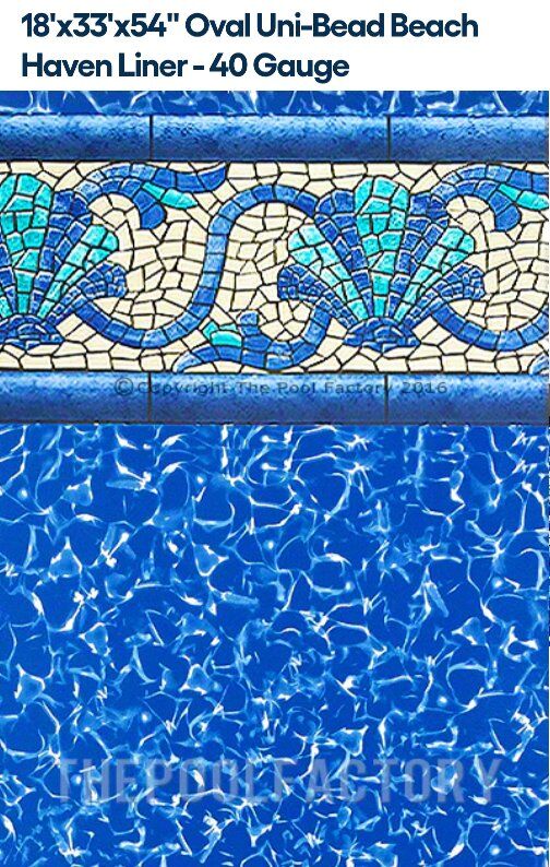 New 18ft by 33ft Heavy Duty Vinyl Pool Liner