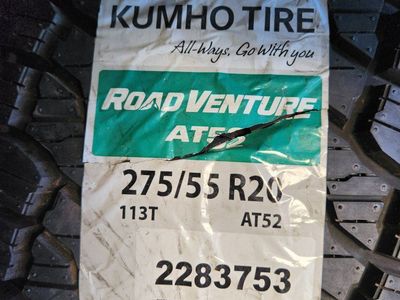 275/55r20 kumho road venture at52