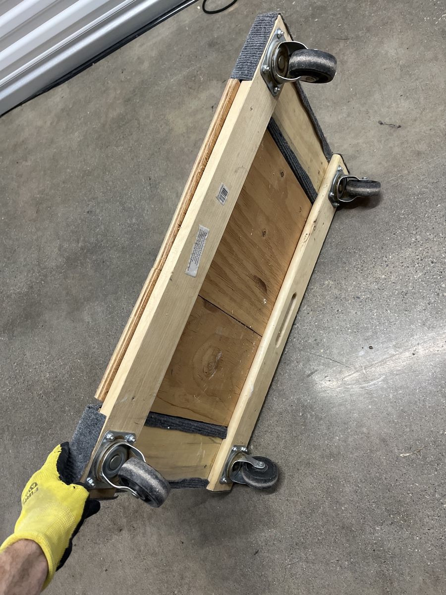 Wooden Furniture Dolly with Casters - Heavy Duty Moving Cart