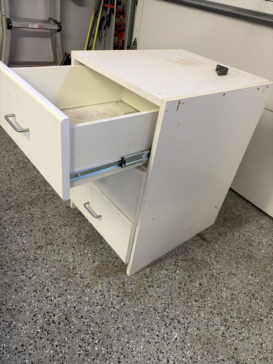 Three White Cabinets