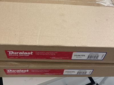 Duralast brake rotor x2 - for front wheels on some Hyundai, Kia cars. Part 31447DL