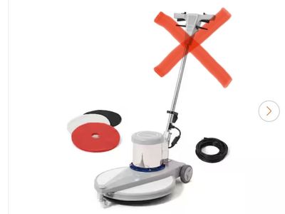 Commercial Corded Hard Floor Buffer Polisher Cleaner Machine in Grey *Missing Handle