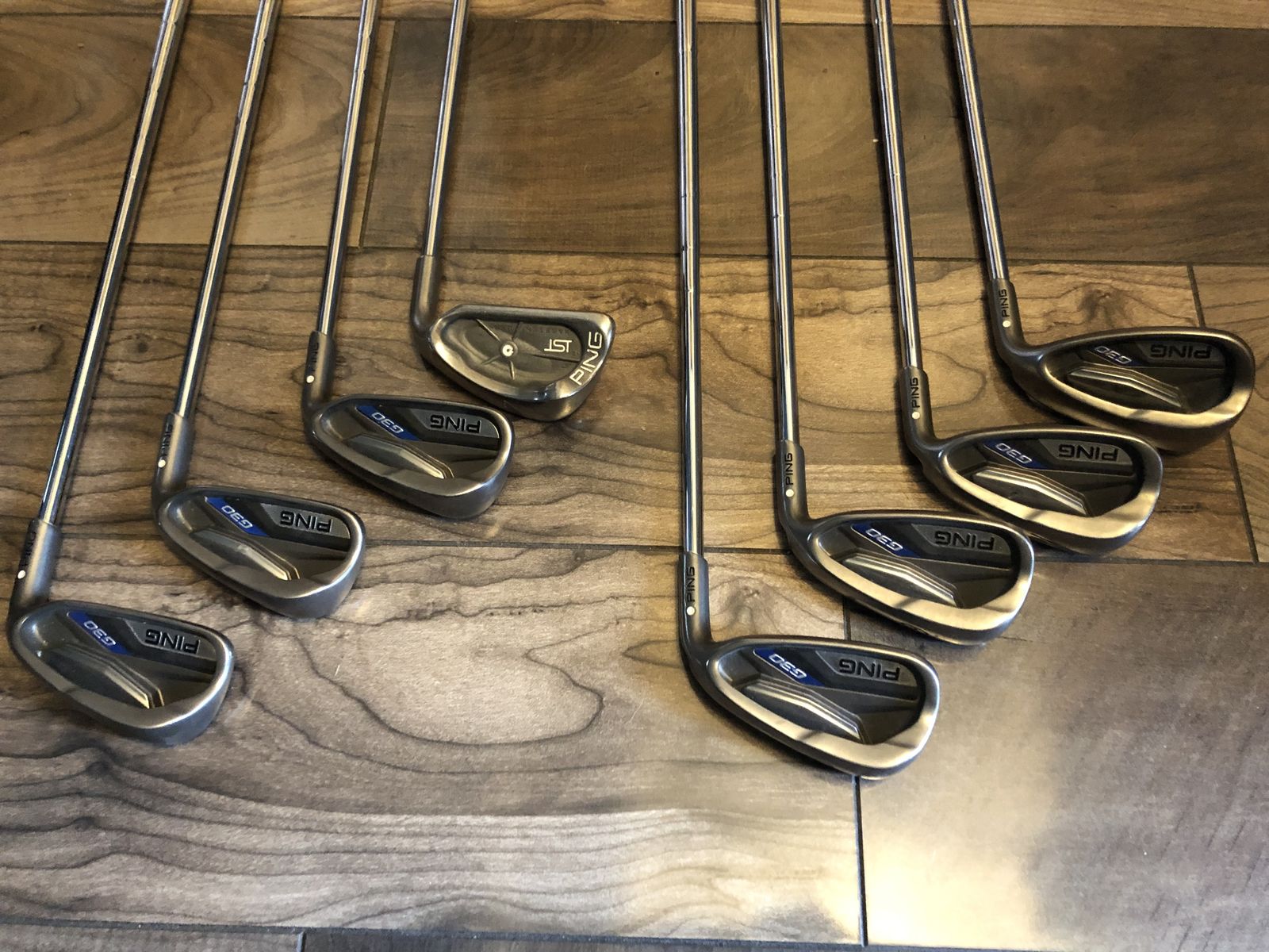 White Dot Ping G30 Iron Set 4-SW Golf Clubs Stiff Flex