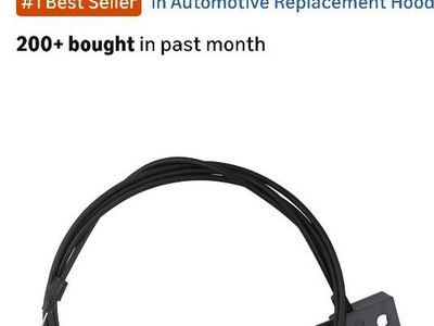 Hood release cable with handle.