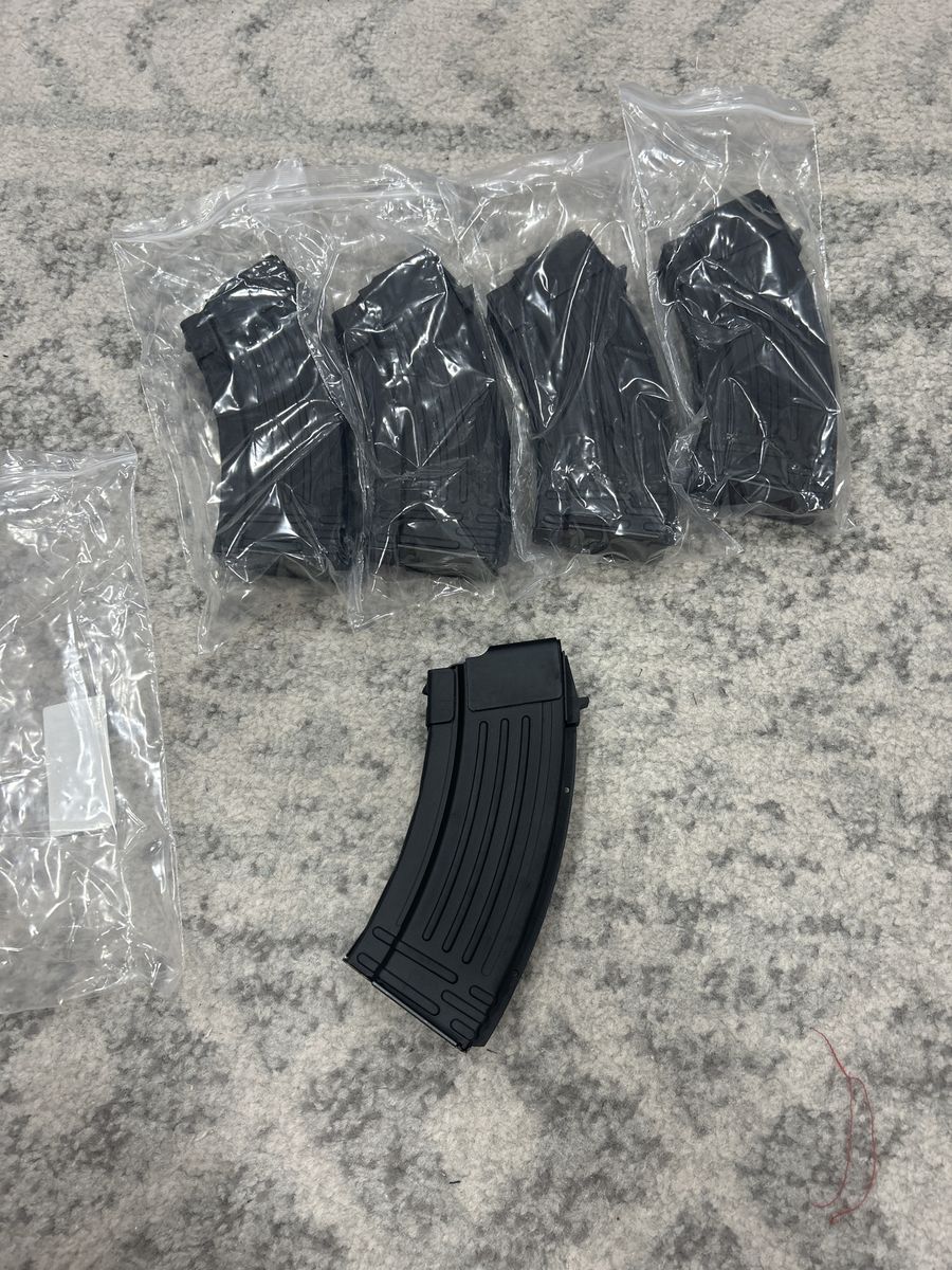 20 Round AK Magazines 7.62x39 New steel