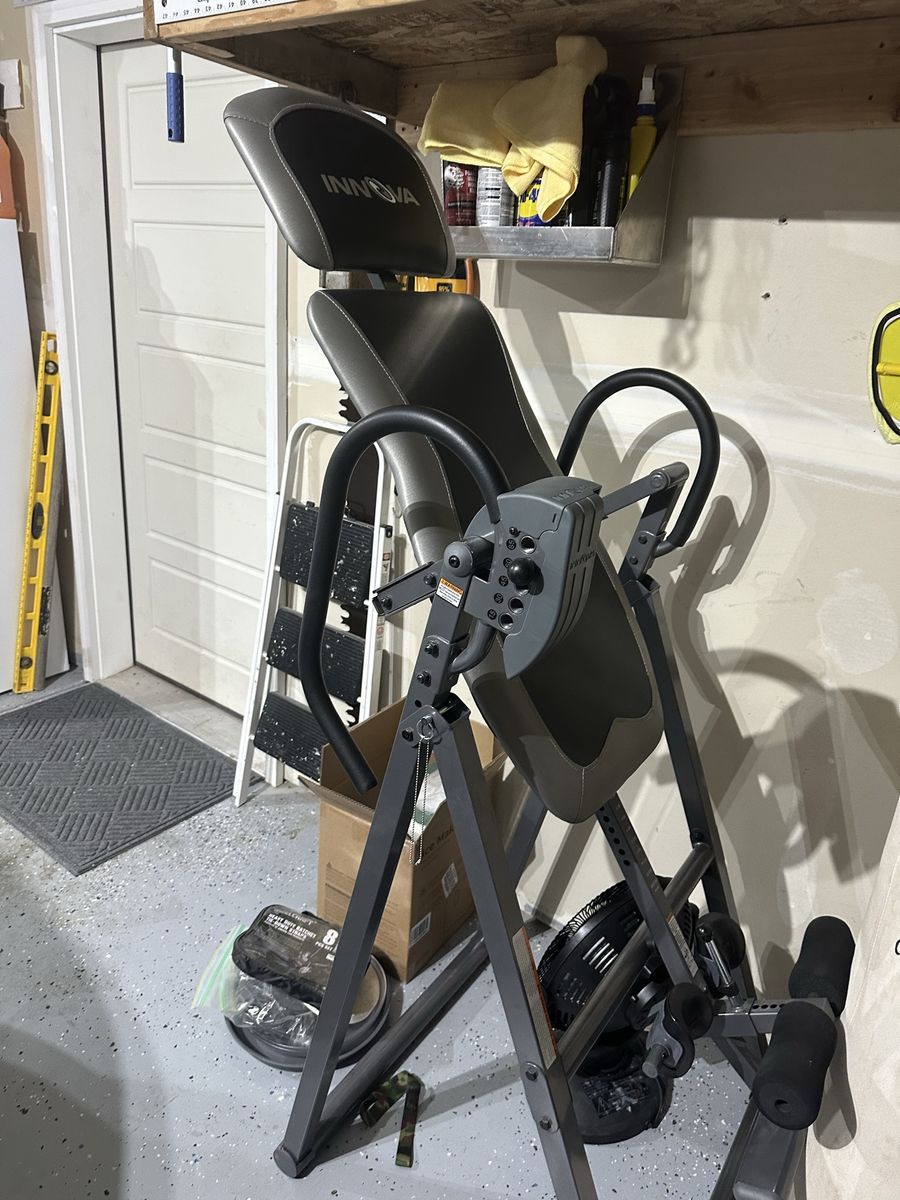 Innova ITX9600 Heavy Duty Inversion Table with Adjustable Headrest, Reversible Ankle Holders