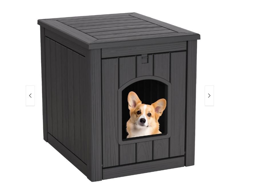 NEW! Outdoor/Indoor Pet House, 30 Gallon, Black