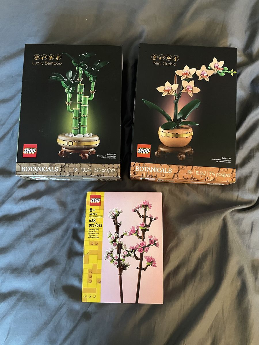 Lego Botanicals Mini Orchid & Lucky Bamboo (and Cherry Blossoms)