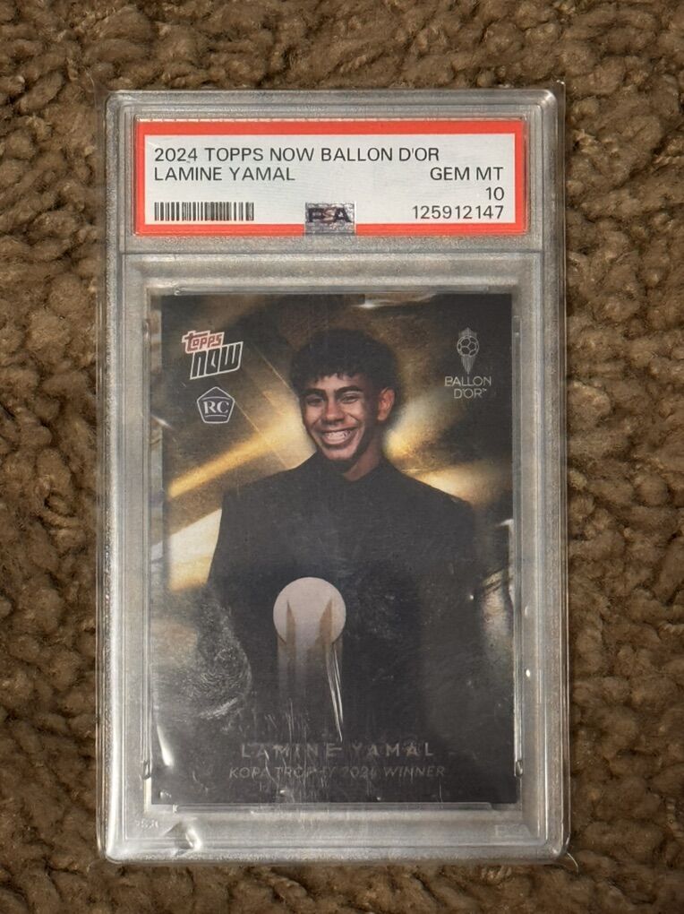 2024 Topps Now Ballon D’Or Lamine Yamal PSA 10