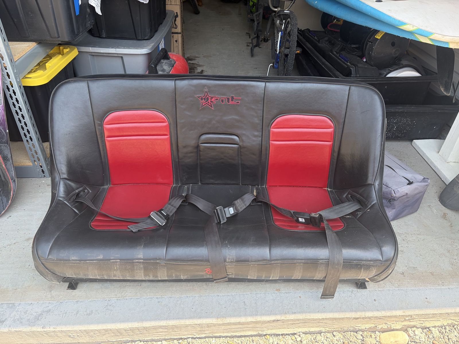 Red & Black ENT Off-Road Bench Seat