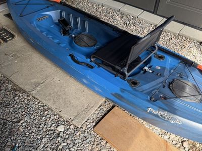 Lifetime Tamarak Angler 100 Sit-on-Top Kayak with Paddle - Blue, 10ft