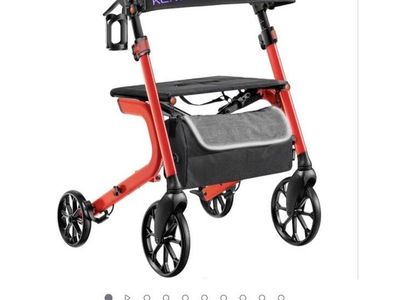 KEKOY Heavy-Duty Rollator Walker with Seat for Seniors