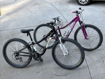 2 Specialized 24” hot rock bicycles