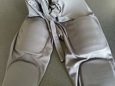 Used Rawlings Adult Medium Integrated Padded Football Pants - Grey