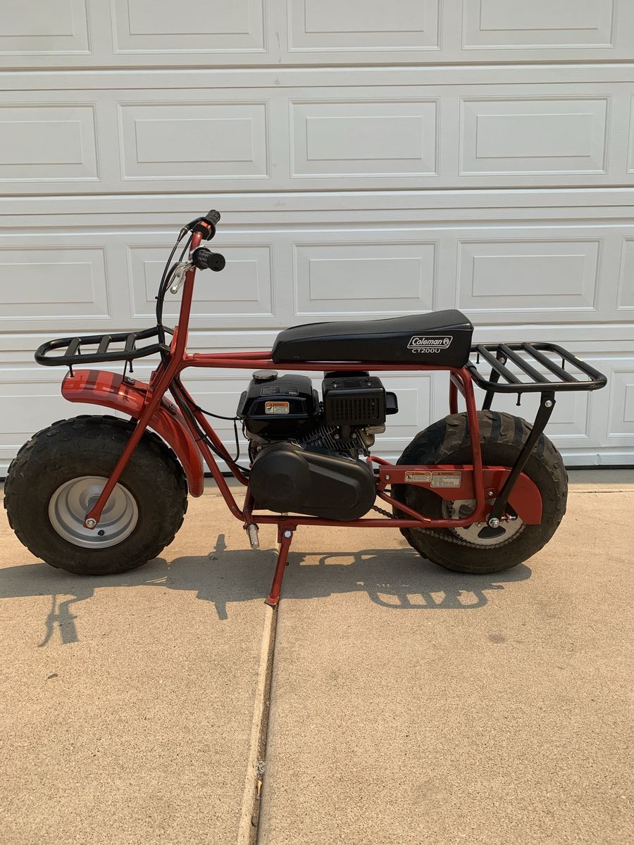 Coleman CT200U Trail Mini Bike Red Gas Powered - Used