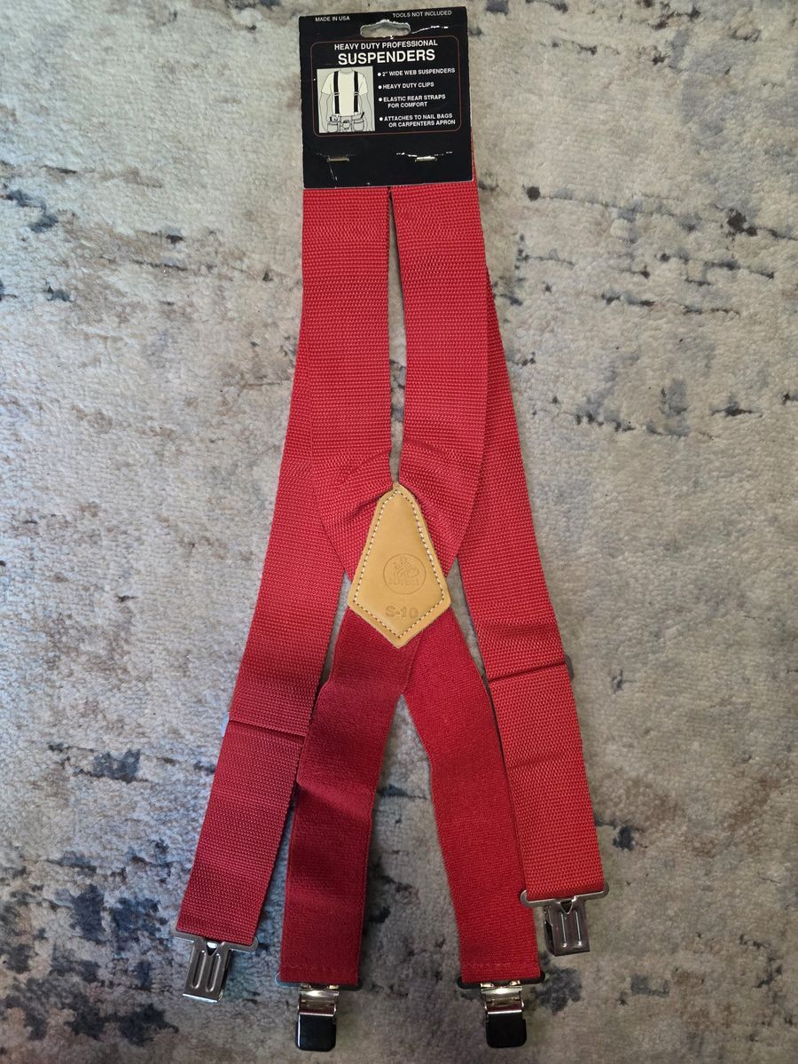 Heavy Duty Suspenders – Work/Tool Belt