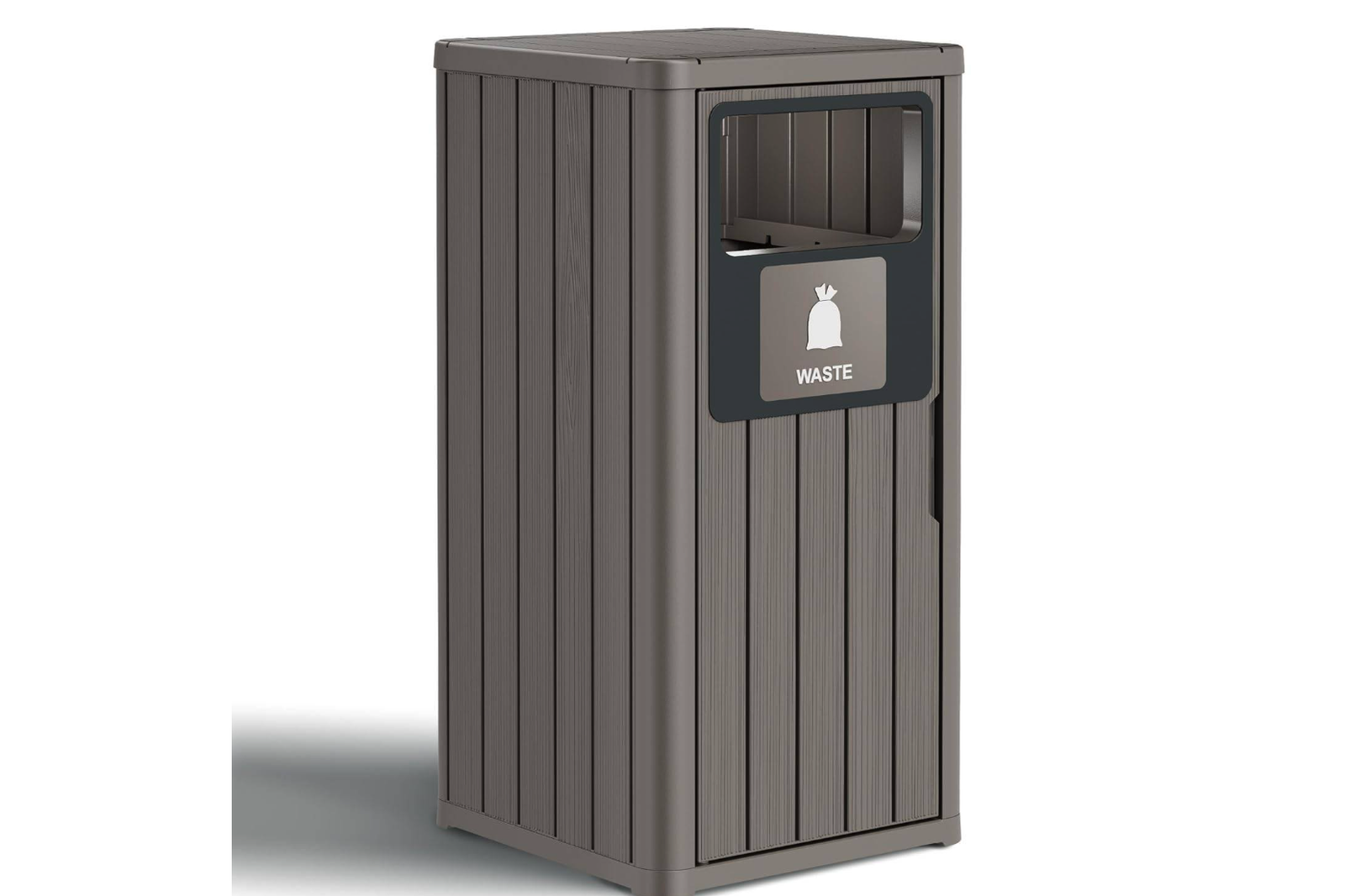 New Trash Can – Durable, Waterproof Resin Garbage Bin