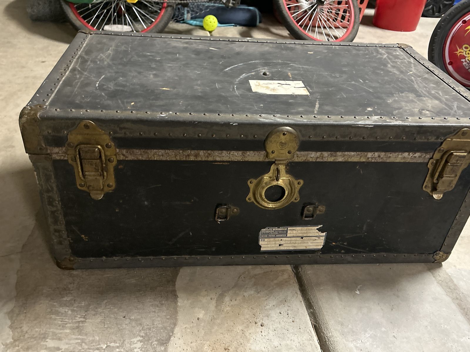 Vintage Metal Trunk