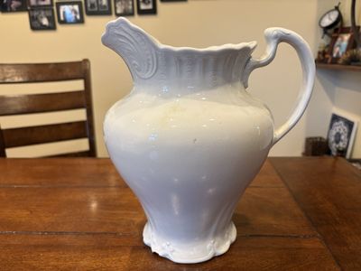 Charles Meakin Ironstone Large White Pitcher