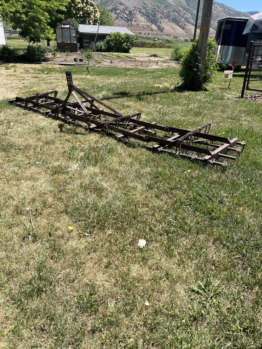 Foldable harrows 16 feet wide when open, 9 feet wide when folded