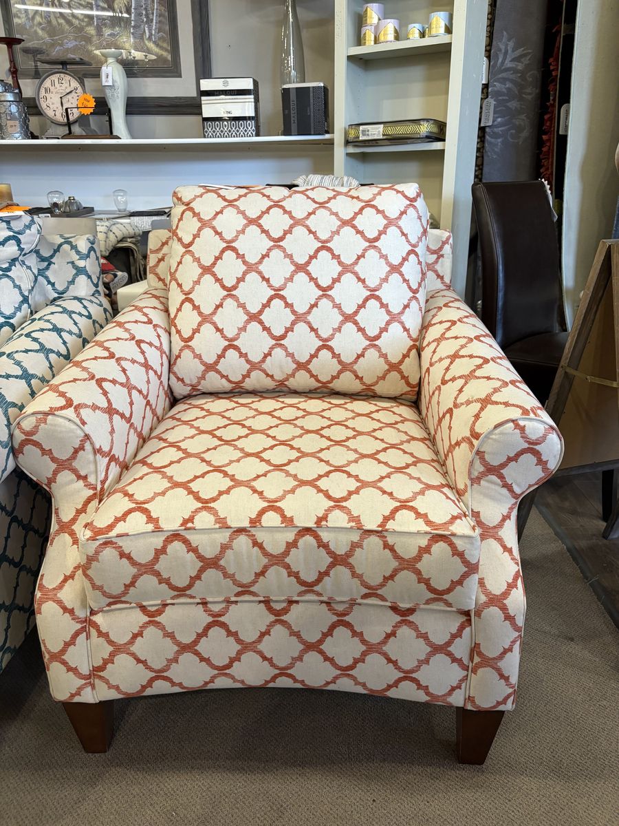 Designer Style Accent Chair (Coral)