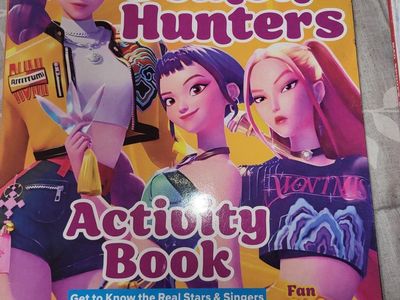 KPOP Demon Hunters Activity Book & Fan Guide w/Poster, Puzzles, Games, Coloring Pages, Quizzes